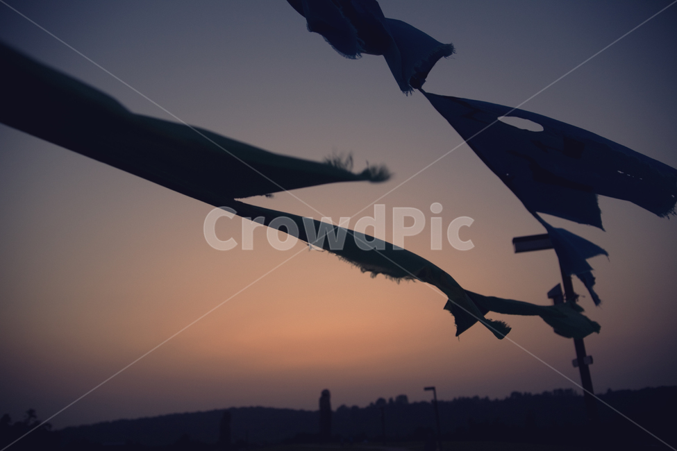 바람,펄럭임,노을,노을하늘,휘날림,가을하늘,바람느낌