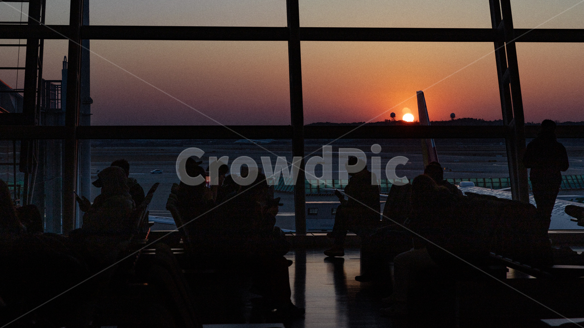 공항,사람,역광,석양,airport,여행,휴가,traveling,vacation,trip