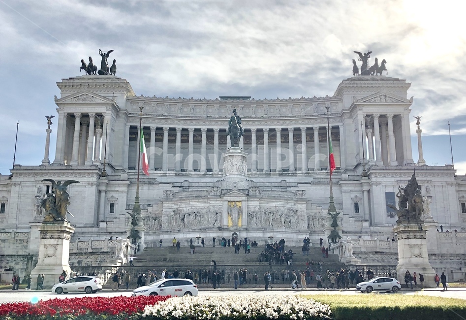 베네치아광장,이탈리아,italy,venezia,국기,하늘,sky,유적지,로마,rome