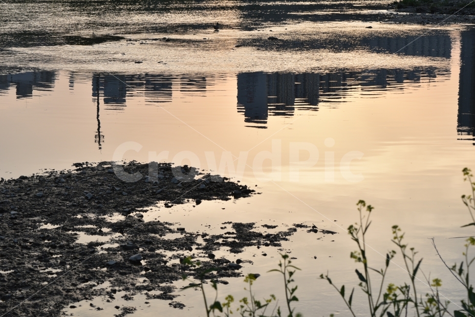 노을,일몰,해질녘,반영,햇빛,강,물,흐름,잔잔한,자연,풍경,nature,landscape