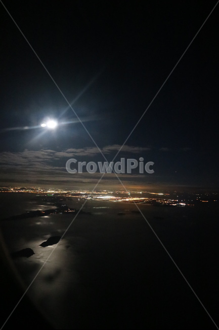 야경,밤하늘,비행기,불빛,도시,여행,자연,풍경,nature,landscape,야경,밤,nightscape,night,flare,플레어,light,빛