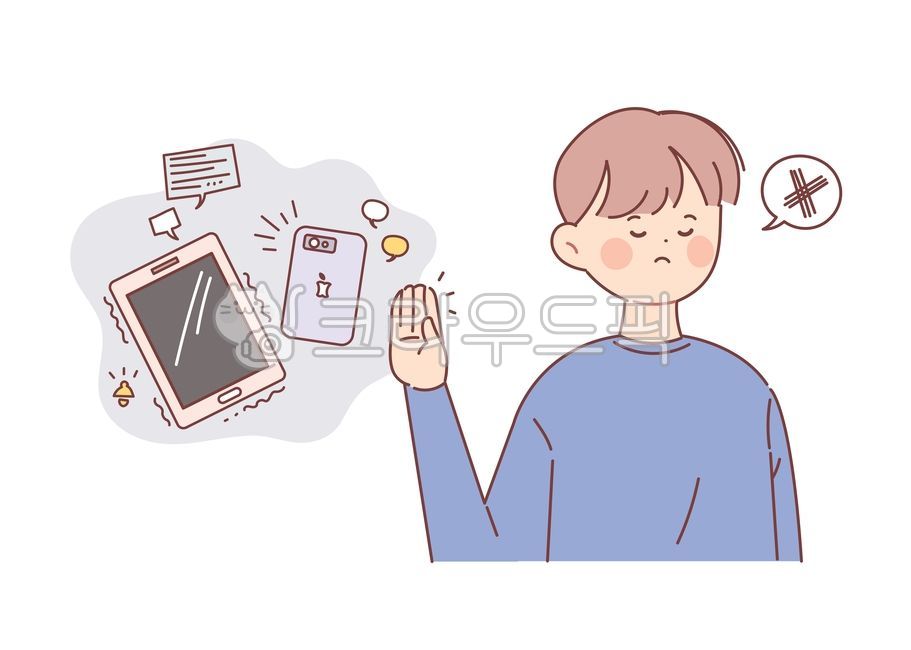 디지털안식일,디지털금식일,스마트폰안식일,스마트폰,타블렛,전자기기,안식일,금식일,off,거부,거절,전원,끄다,끈,스마트,스마트기기,휴대전화,휴대폰,핸드폰,전원off,어플,알림,무음,설정,말풍선,x,스마트폰중독,인터넷중독,정신,정신건강,멘탈헬스,멘탈,휴식,디자인소스,인물,인간,사람,남자,건강,손그림,캐릭터,일러스트,디지털디톡스,디톡스,정보통신기술,전자기기,전자제품,it,information,technology,electronic equipment,그래픽,일러스트레이션,graphic,illustration