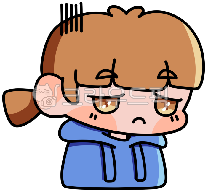 귀여운,귀여움,귀염,깜찍,그림,일러스트,슬픔,우울,기력없음,기운없음,기분안좋음,안좋음