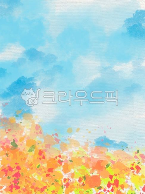수채화그림,수채화배경,예쁜배경,하늘그림,하늘배경,나무배경,나무그림,배경소스,구름,수선화,꽃그림,꽃배경,자연,nature,하늘빛하늘,sky,봄,가을,계절