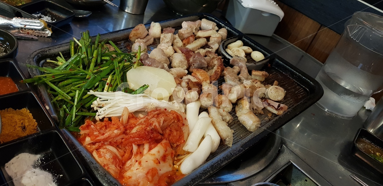 곱창,김치,구이,막창,버섯,부추
