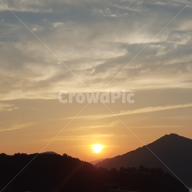공주,노을,붉은빛,붉은하늘,태양,붉은노을,산,자연,풍경,nature,landscape,outdoors,옥외,sunlight,햇빛,light,빛,flare,플레어