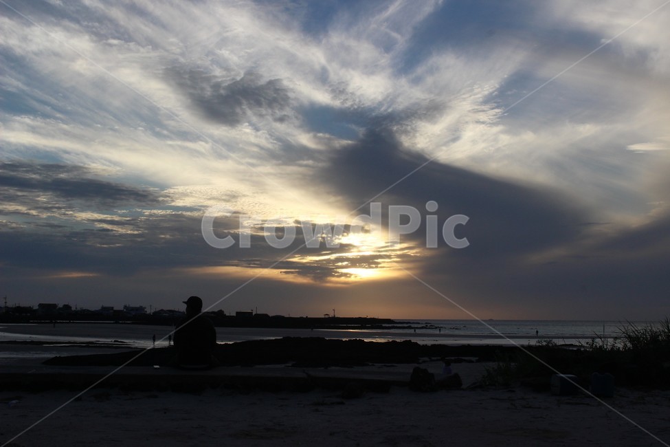 제주도,금능해수욕장,야경,바다,일몰,자연,풍경,nature,landscape,사람,인물,인간,human,person,인물실루엣,사람실루엣,character silhouette,human silhouette,outdoors,옥외