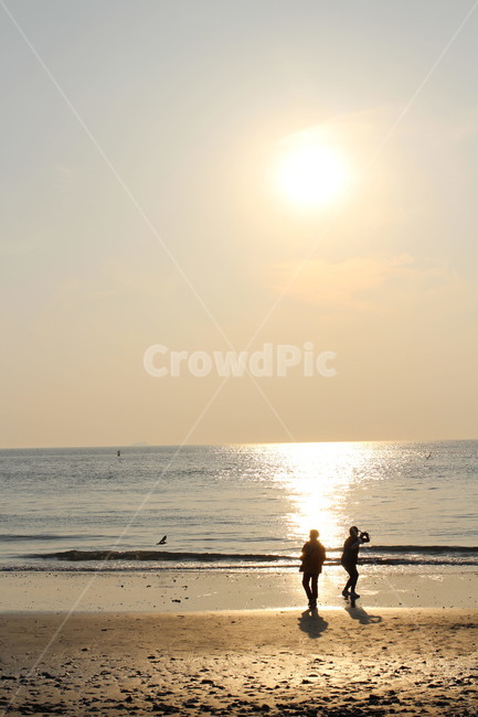 바다,조용함,한적함,human,인간,person,사람,해넘이,삶,여유,자연