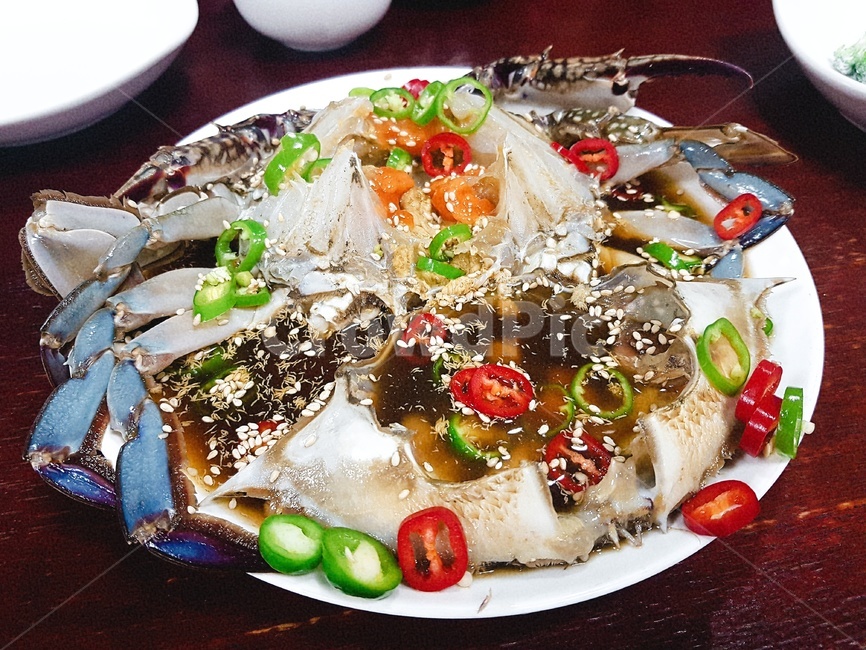 게장,꽃게,음식,맛집,한국,색감,화려