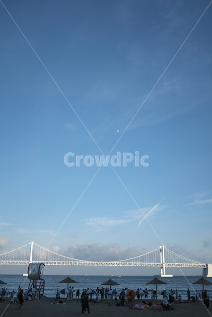 부산,광안리,광안대교,하늘,건축,여름