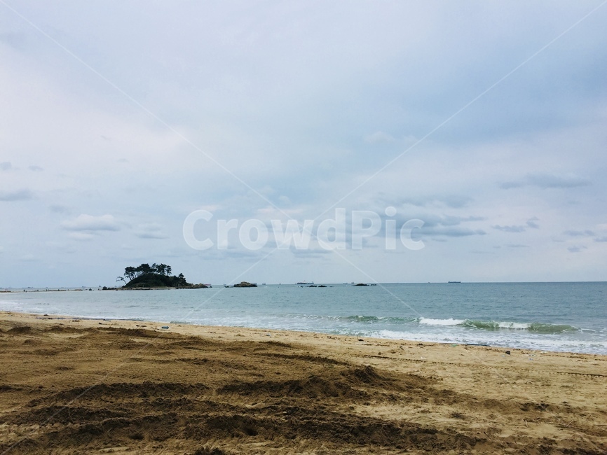 바다,하늘,모래,파도,구름,나무,자연,해변,바다,beach,sea