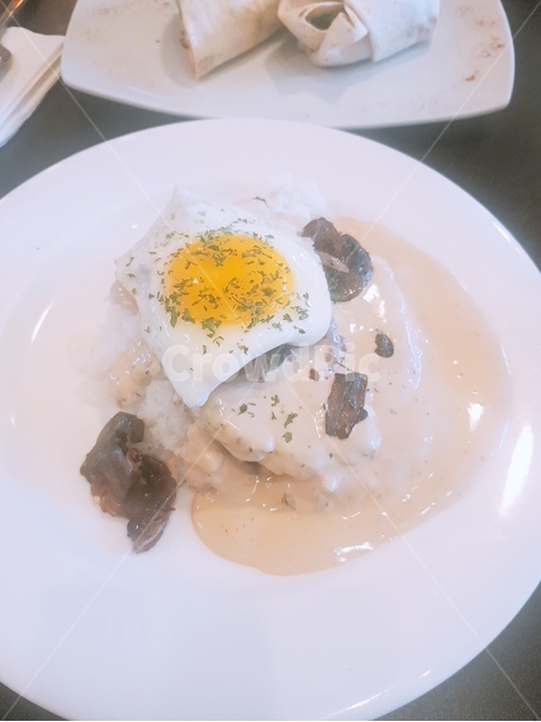 음식,달걀,고기,접시,밥