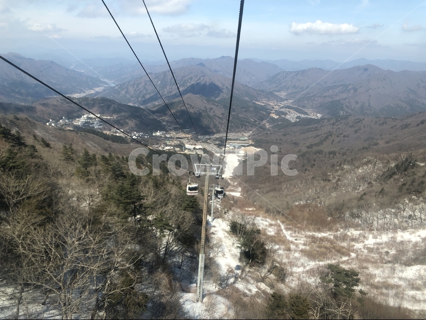한국,무주,덕유산,케이블카,곤돌라,자연,경치,풍경,겨울,계절,winter,season,자연,풍경,nature,landscape,한국자연풍경,한국자연경관,korea nature landscape