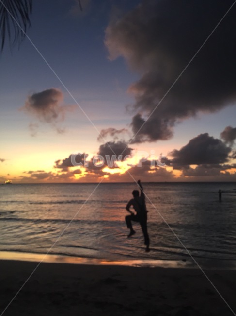 사이판,풍경,일몰,매직아워,야경