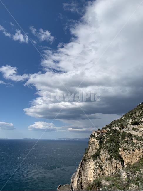 유럽,europe,이탈리아,italy,소렌토,sorrento,outdoors,옥외,nature,자연,풍경,scenery,경치,landscape,cliff,낭떠러지,절벽,바다,ocean,sea,구름,cloud,하늘,sky,자연,풍경,nature,landscape