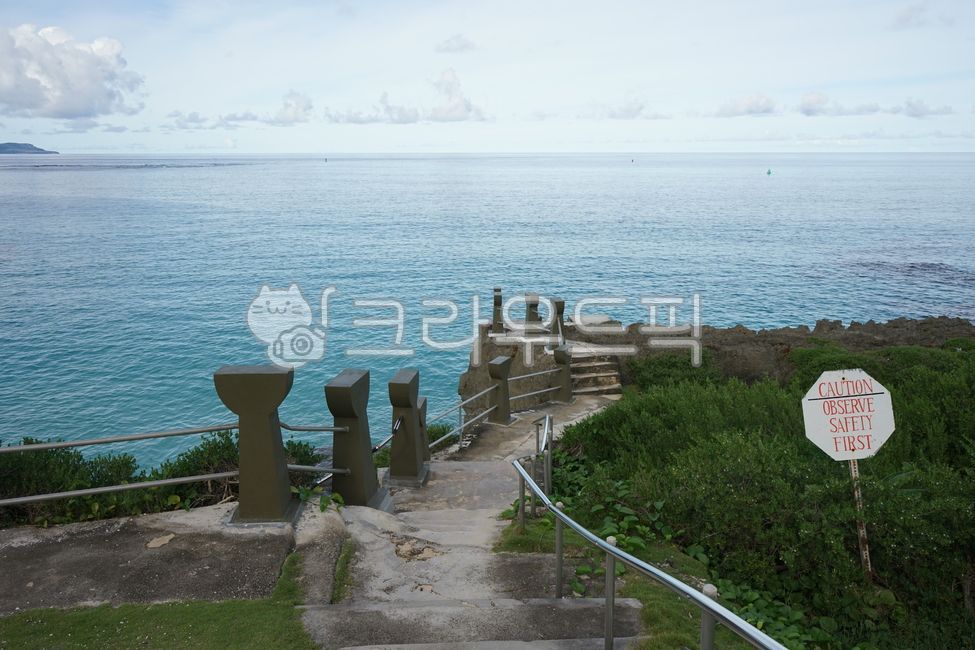 타가비치,비치,바다,난간,티니안,사이판,북마리아나제도,섬,휴양지,해변,바닷가