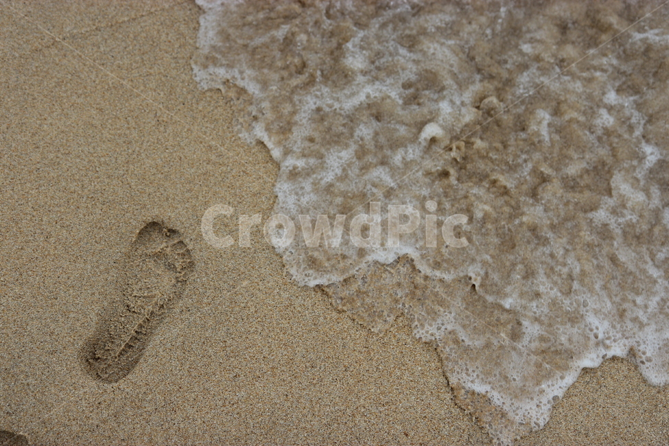 발자국,해변,모래사장,모래,바다,해변,바다,beach,sea