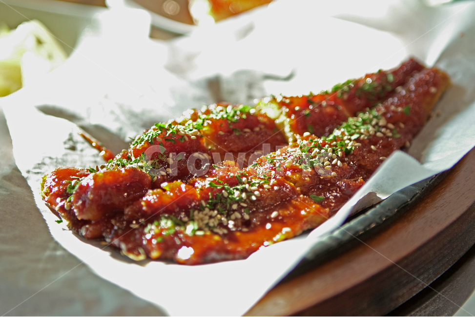 Hanjeongsik,Grilled dried pollack with seasoning,Grilled pollack,hwangtaegui,Dried pollack,Gangwondo food