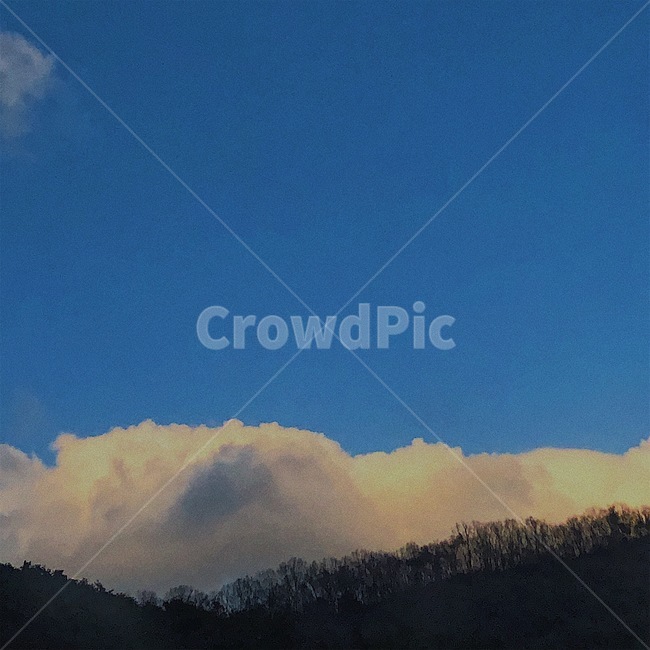 하늘,구름,산,나무,sky