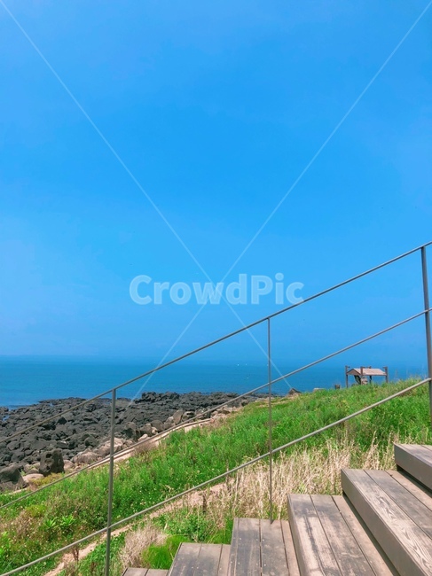 계단,바다,ocean,beach,날씨,weather