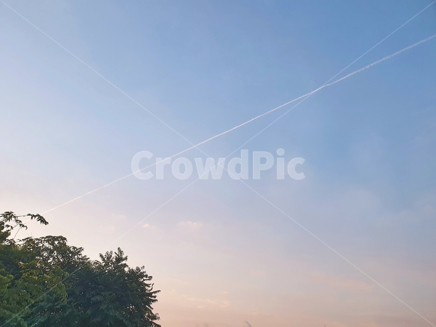 nature,자연,하늘,노을,비행운,야외,outdoors,그라데이션,sunset,자연,풍경,nature,landscape
