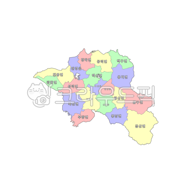 전라도,전라북도,전북,전북특별자치도,김제시,대한민국,우리나라,한국,행정구역,지도,행정구역지도,4색지도,파란색,노란색,빨간색,초록색,map