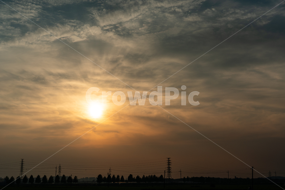 sky,sunset,하늘,구름,석양,일몰