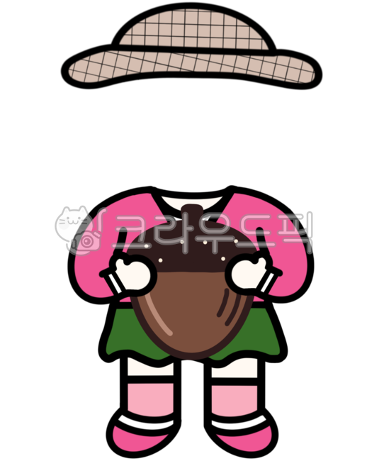 도토리합성,어린이,어린이합성,어린이일러스트,가을열매,도토리