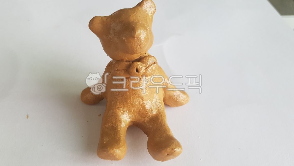 곰,찰흙,만들기,바니쉬,공예