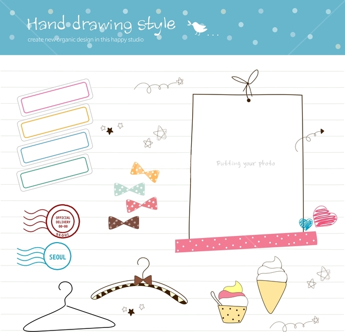 Doodle,hand drawing,adornment,line,icon,sticker,ribbon,web source,sauce,speech bubble,Decoration sauce,illustration,event,mark,frame