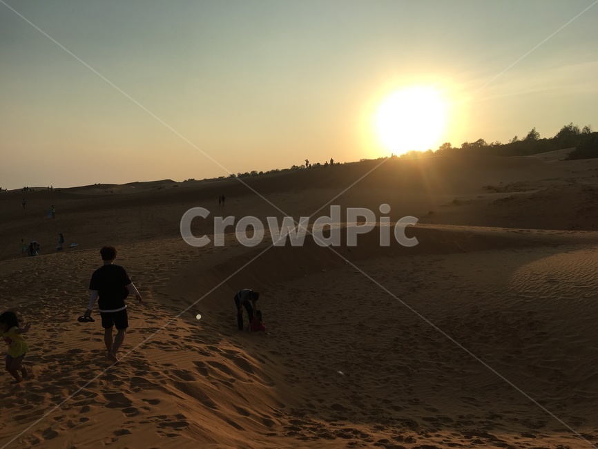 베트남,sunset,사막,사구,일몰,발자국,모래,dune