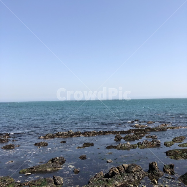 부산,기장,바다,돌,하늘색,맑은날,sunnyday,sea,rock,blue,sky,busan