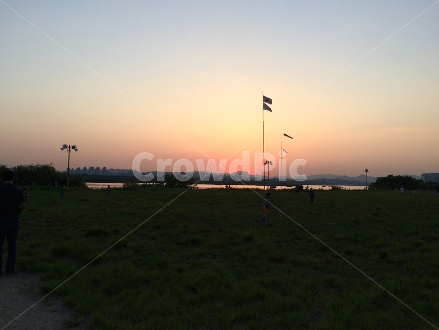 사람,노을,자연,인간,flag,상징