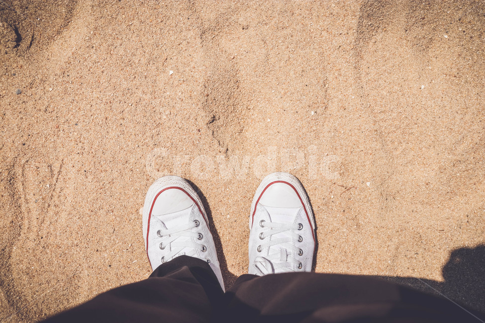 모래사장,모래,발,신발,바닥,바다,시선,신발류,footwear