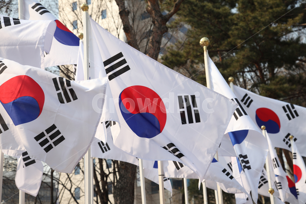 태극기,국기,깃발,휘날리는,펄럭이는,풍경,배경,백그라운드,야외,실외,삼일운동,31운동,31운동,삼일절,31절,31절,광복,광복절,국경일,패턴,여러개,많은,단체,서울,한국