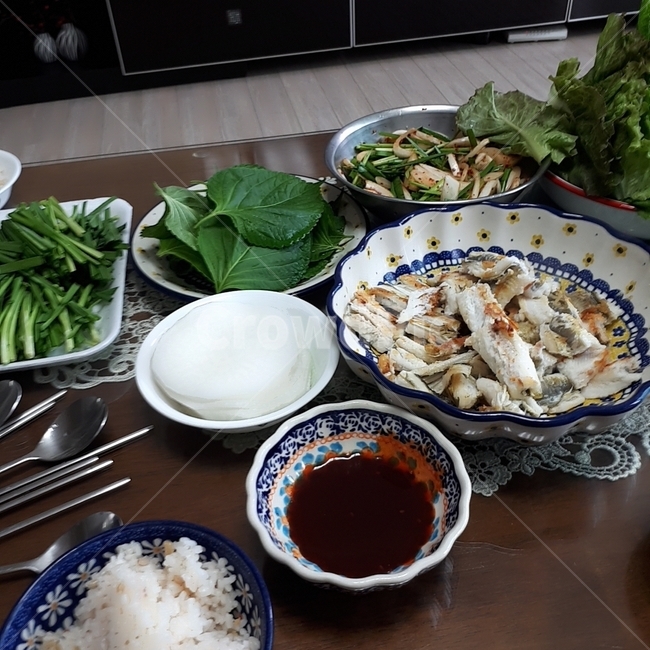 집밥,장어구이,장어,장어쌈,음식