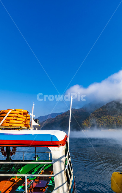 sky,cruise ship,nature,river fog,cloud,water fog,sight,Ship,autumn,dock,Soyangho,sea of clouds
