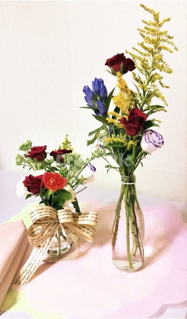 꽃꽂이,꽃,화병,리본,장미,실내용화초,화분,화초,house plant