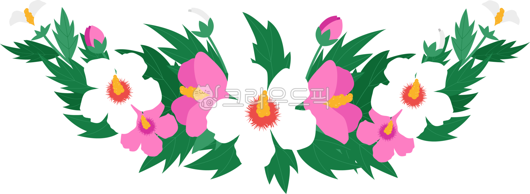 꽃,무궁화,가랜드,flower,장식