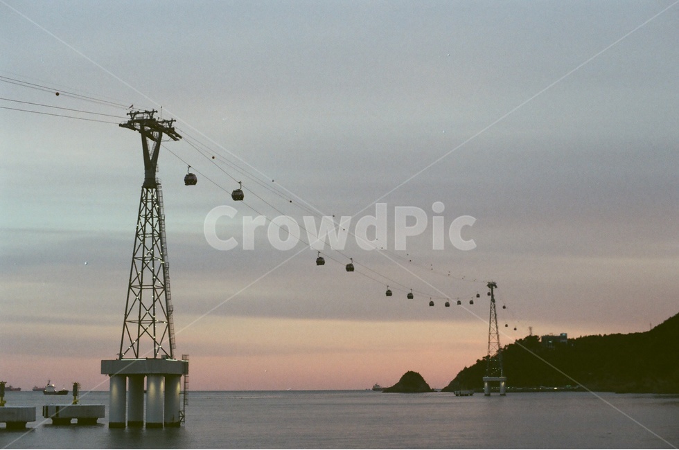 케이블카,바다,산,초저녁,석양,감성,자연,자연,풍경,nature,landscape,감성,sensible,feeling