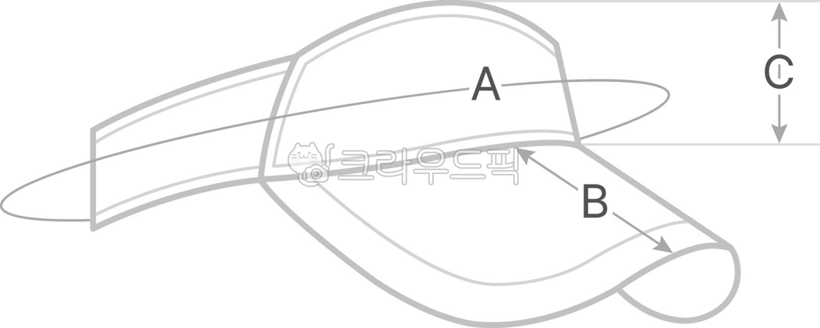 Hat,hat,hat drawing,hat illustration,hat diagram,hat size chart,hat shopping mall,hat detail page,detail page size chart,diagram size chart,illustration size chart,women's hat,men's hat,hat size,sun cap,sun visor,sun visor cap,sum