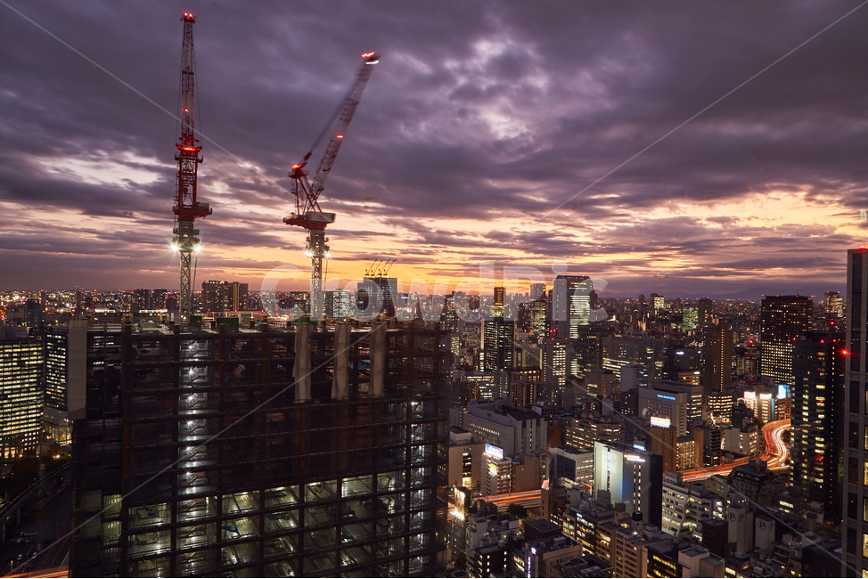 해질녘,일몰,구름,도쿄,도시,city,building,건물,도심,urban,장노출,공사현장도로,road,건축,건축물,architecture,야경,밤,nightview,야경,밤,풍경,nightscape,night,landscape,도시,city
