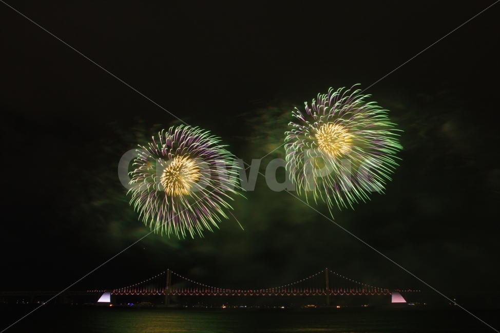 night view,Gwangalli,13th Fireworks Festival,Fireworks festival,sight