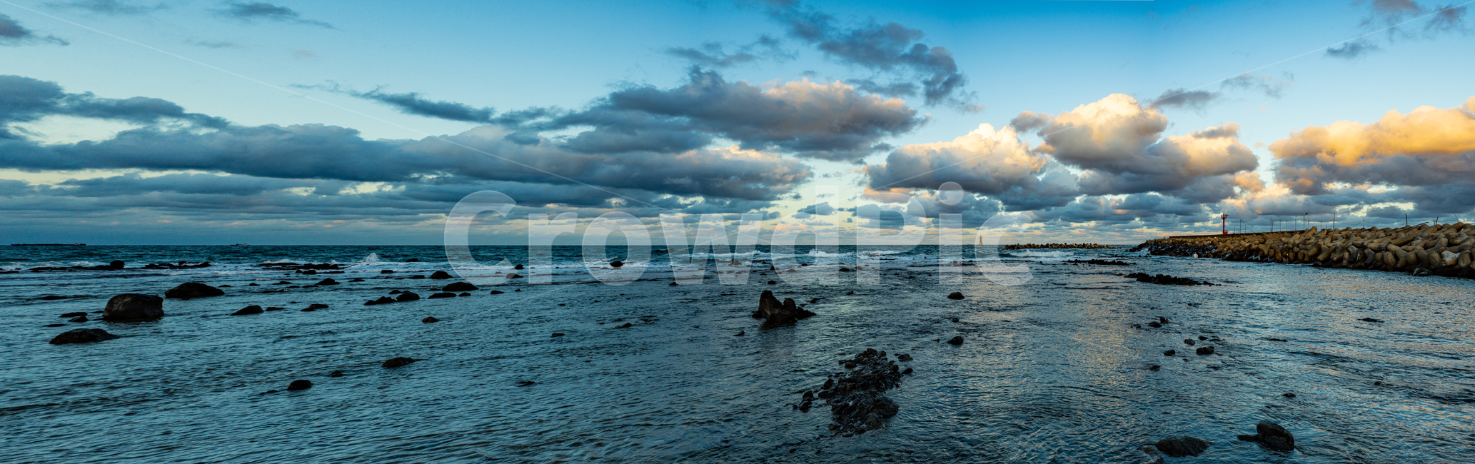 파노라마,panorama,호미곶,독수리바위,방파제,바다,ocean,적운,cumulus,자연,풍경,nature,landscape