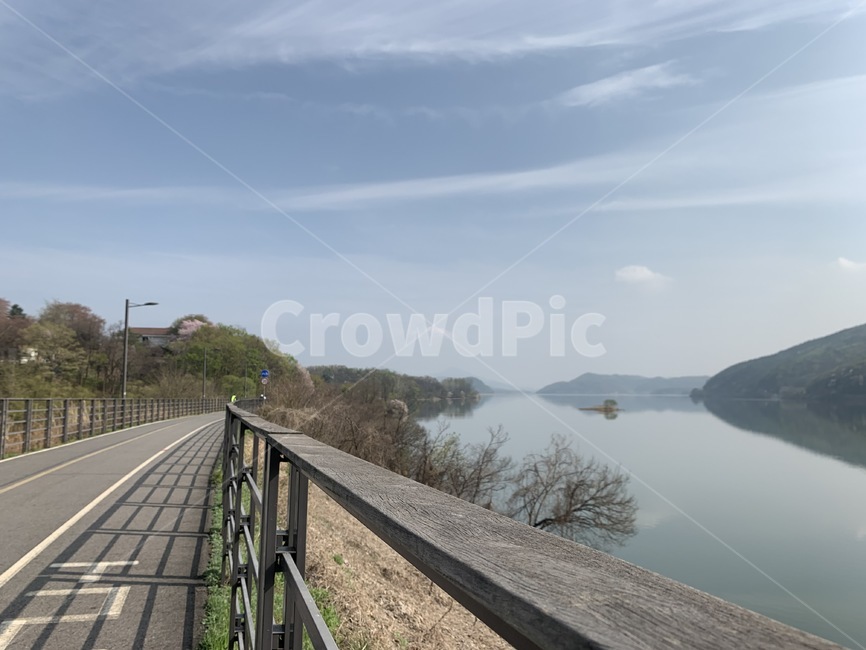 railing,난간,팔당댐,산책길,자전거길,라이딩길