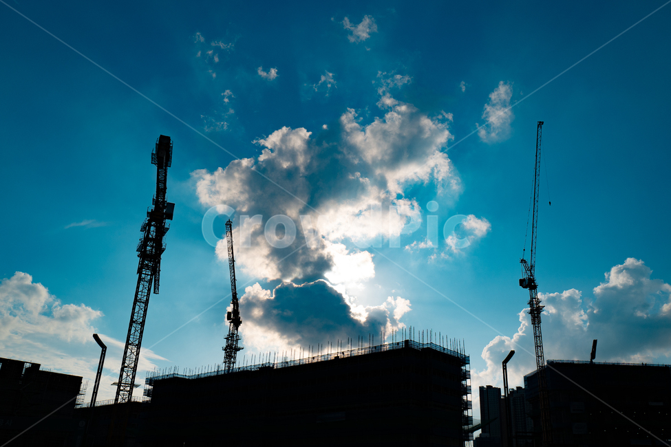 하늘,구름,공사,옥외,outdoors,자연,nature,실루엣,그림자,silhouette,shadow,산업,industry,industrial,건설업,건축업,construction industry