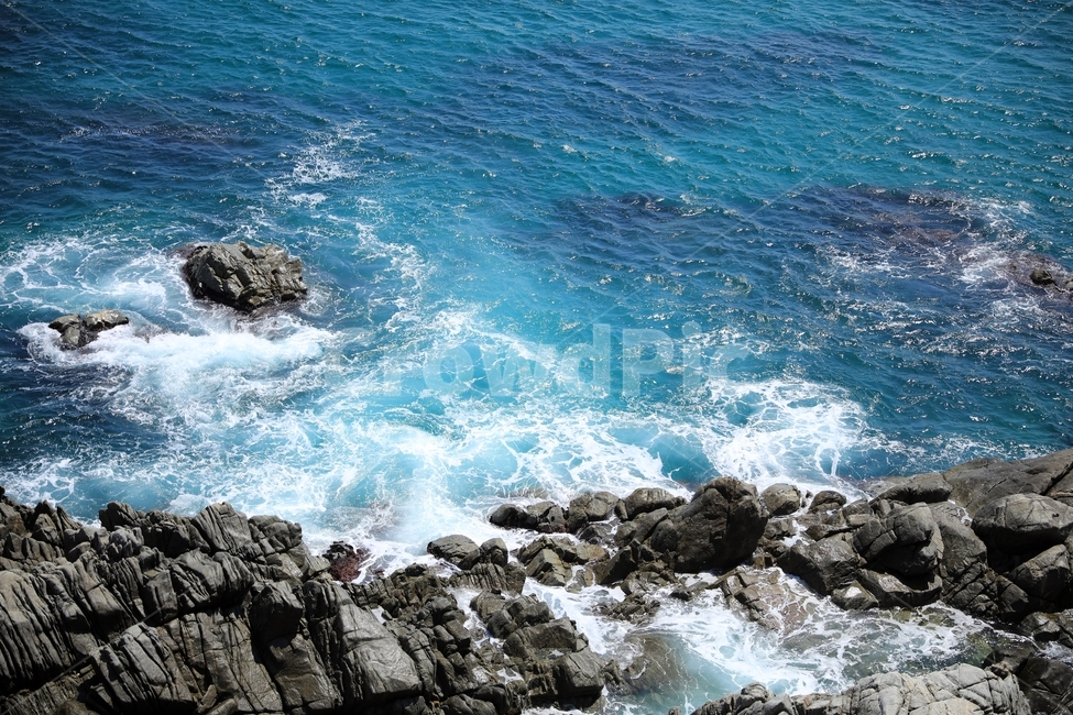 바위,풍경,파도,바다,파란색,blue,horizon,landscape,ocean,view,rock