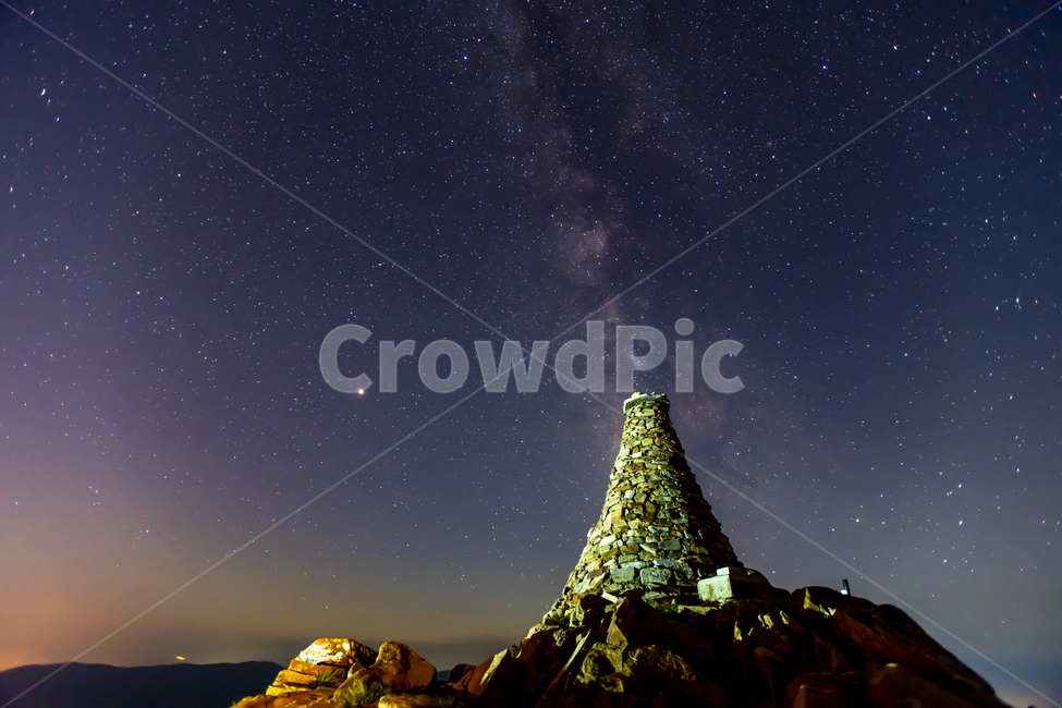 함백산,돌탑,은하수,야경,밤하늘,미리내,nature,자연,outdoors,옥외,universe,우주,night,밤,astronomy,천문학,outer space,대기권 밖,starry sky,별이 빛나는 하늘