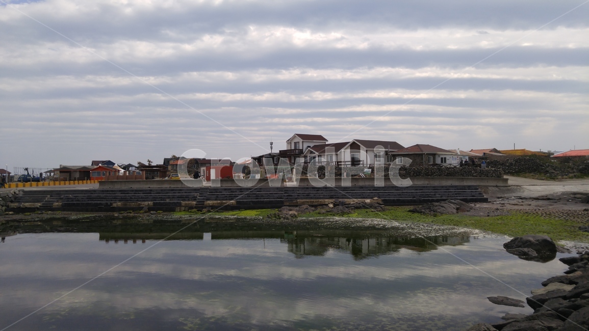 반영,풍경,바다,가파도상동항,구름,시골,마을,풍경,landscape,country,rural,town