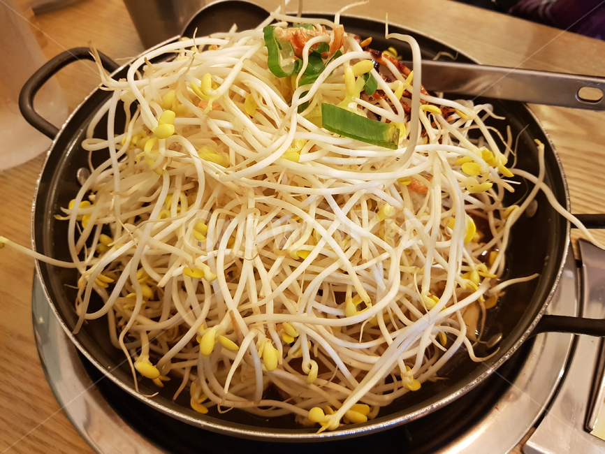 food,음식,식사,콩나물,떡볶이